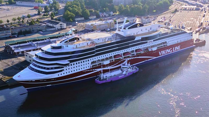 Viking Line moninkertaistaa biokaasun käytön – mahdollistaa hiilineutraalit merimatkat kaikilla reiteillä